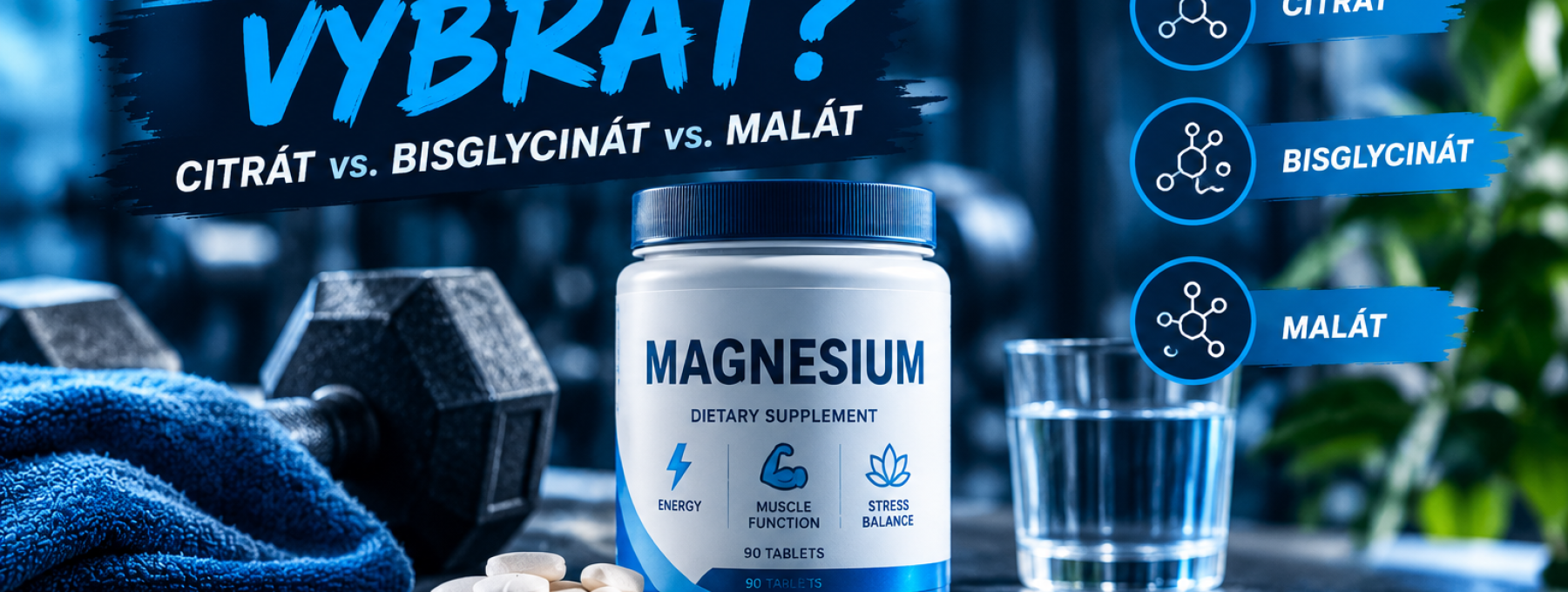 Aké magnézium vybrať? Citrát vs. Bisglycinát vs. Malát