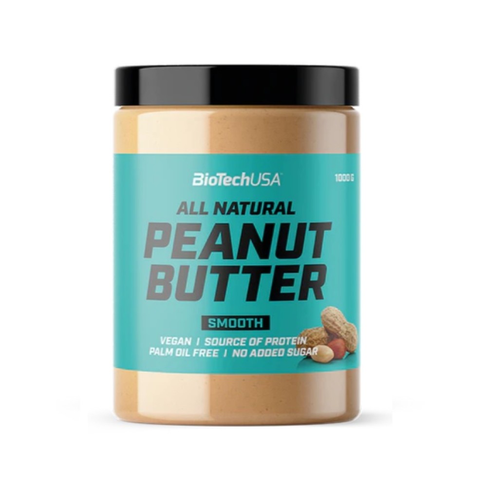 Peanut Butter Smooth 1000 g - Biotech USA