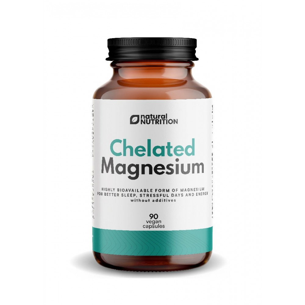 100% Chelated Magnesium 90 kapsúl - Natural nutrition