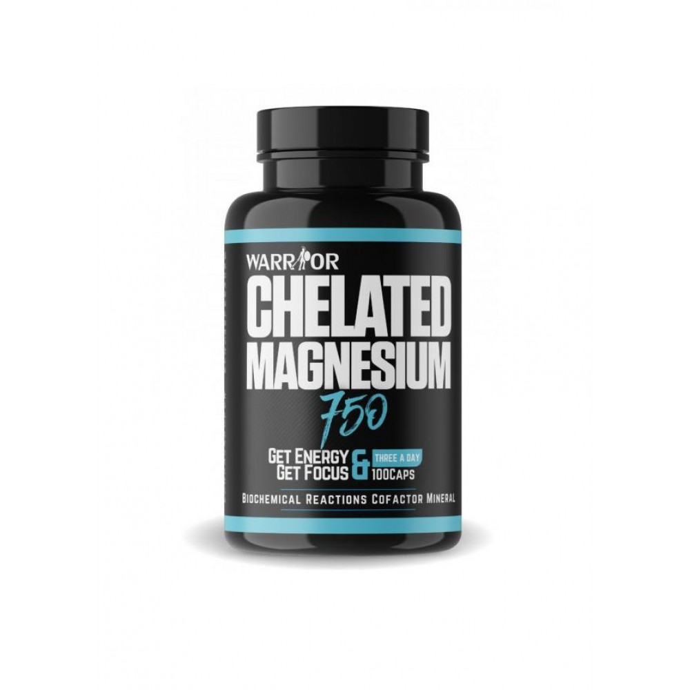 Chelated Magnesium 750 mg, 100 kapsúl - Warrior