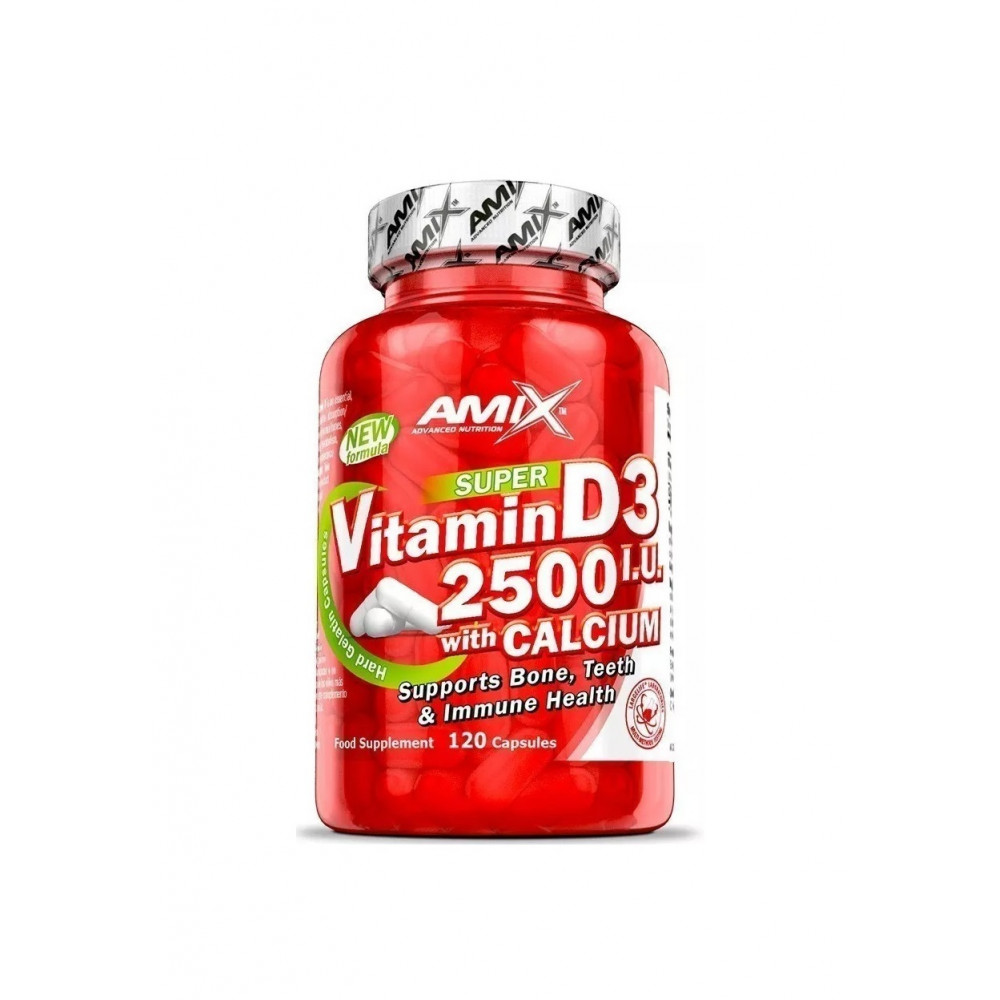 Vitamin D3 2500 IU with Calcium 120 kapsúl - Amix