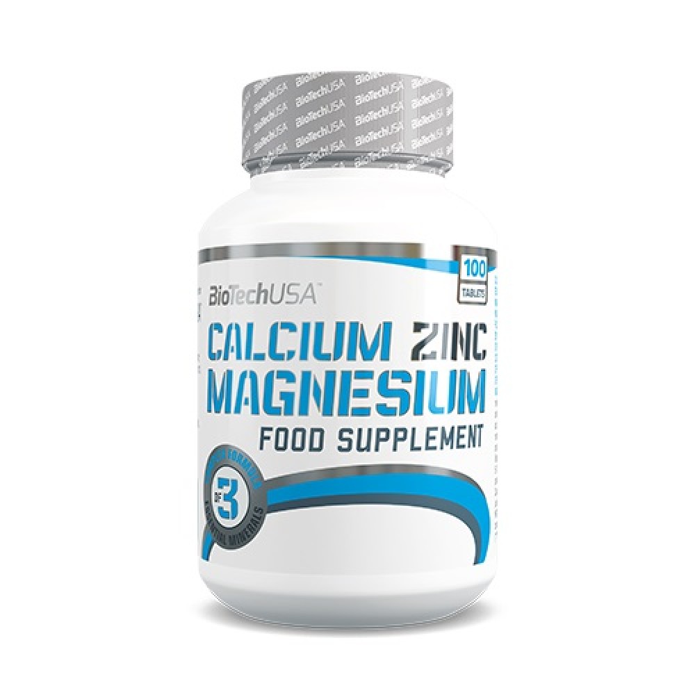 Calcium Zinc Magnesium 100 tabliet - Biotech USA