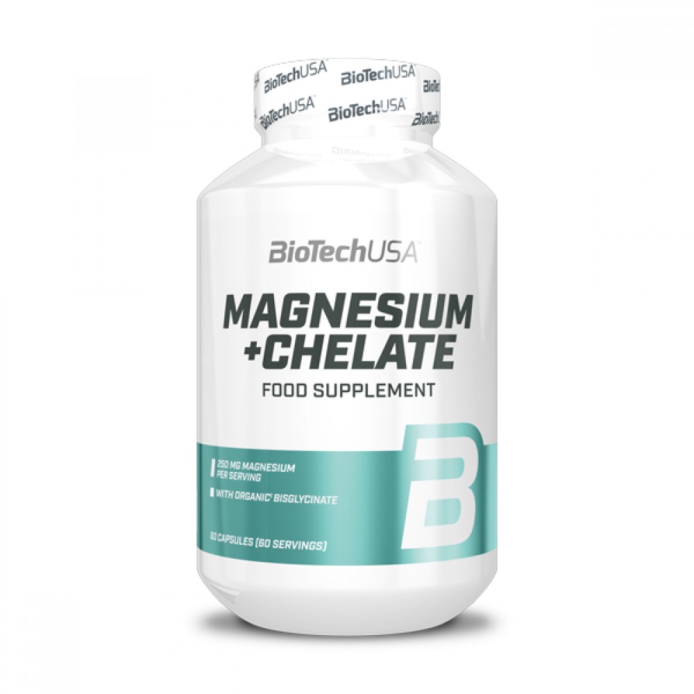 Magnesium + Chelate 60 kapsúl - Biotech USA