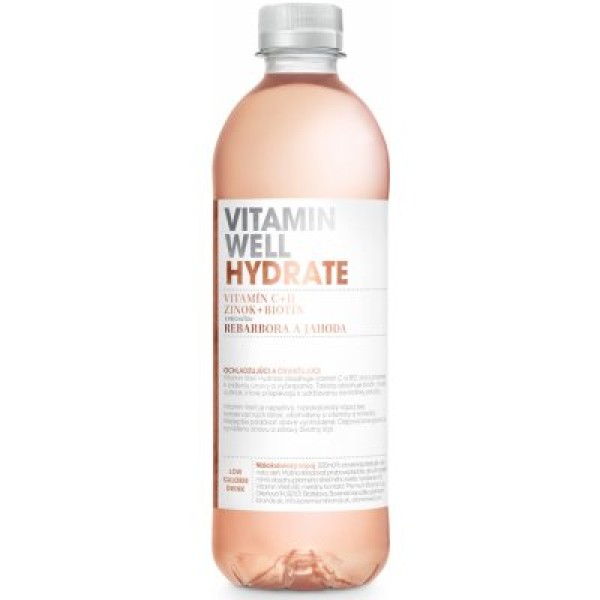 Hydrate rebarbora jahoda 500 ml - Vitamin Well